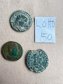 Lotto 50 Autentiche Monete dell’impero Romano