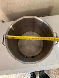 Pentola inox con coperchio