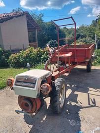 Motocoltivatore con rimorchio - Carrarino 14Cv