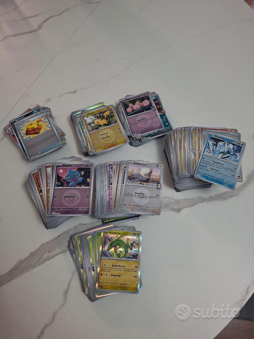 650 carte pokemon holo reverse ascesa eroica 1.3kg - Collezionismo In ...