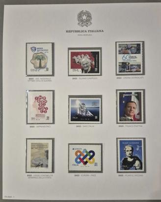Annata Completa Italia 2023 Filatelia MNH