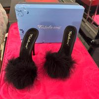 sandali neri . Tacco 12 cm