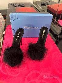 sandali neri . Tacco 12 cm