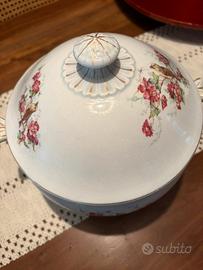Zuppiera vintage, ceramica antica fine ottocento