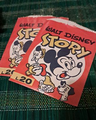 25 bustine di figurine Walt Disney Story 