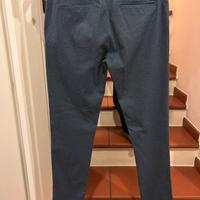 Pantaloni uomo grigio blu tg M