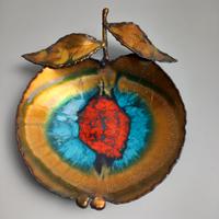 Lotto Vintage Rame Smaltato Studio Cellini Pesaro