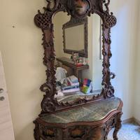 Consolle Francese in massello di mogano