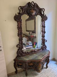 Consolle Francese in massello di mogano