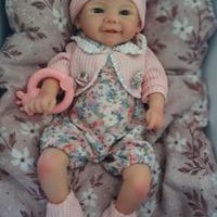 Bambola Reborn in silicone morbido 100% nuova