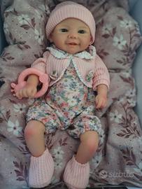 Bambola Reborn in silicone morbido 100% nuova