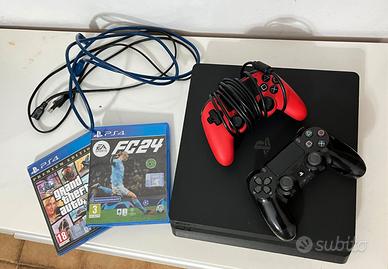 PlayStation 4 Slim + FC 24 + GTA 5 Premium