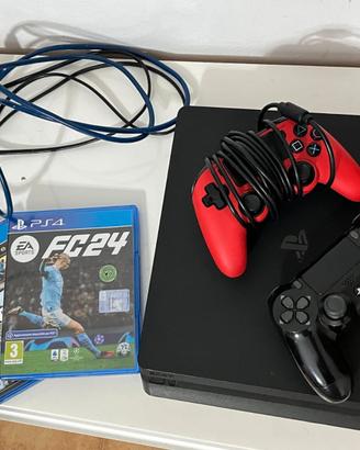 PlayStation 4 Slim + FC 24 + GTA 5 Premium