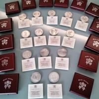 14 medaglie Musei Vaticani in argento titolo 925