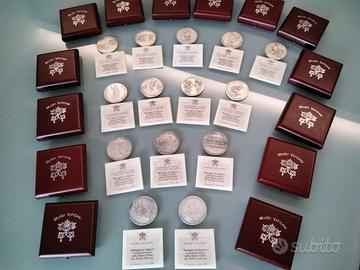 14 medaglie Musei Vaticani in argento titolo 925