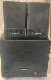 Casse Empire 2.1 in legno con subwoofer