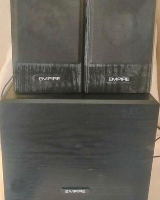Casse Empire 2.1 in legno con subwoofer