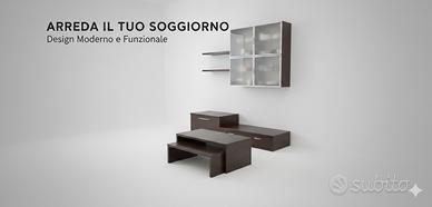 Parete Attrezzata Soggiorno Wengé – Molto Capiente