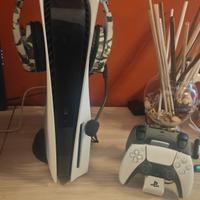 PS5 versione disco+giochi+controller+accessori