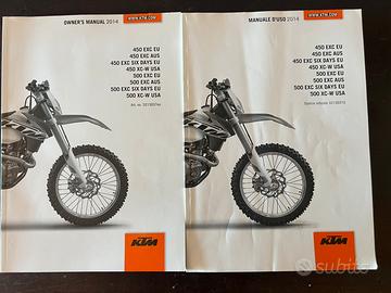 Manuali originali KTM 450 EXC 2014 Eu