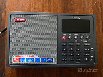 Radio Tecsun AM-FM con registratore digitale