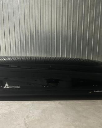 Box tetto auto althura breakout 650 litri nero luc