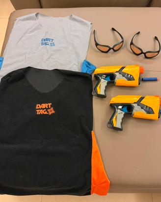 Nerf kit pistole maglie e occhiali