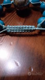 braccialetto regolabile con teschio 