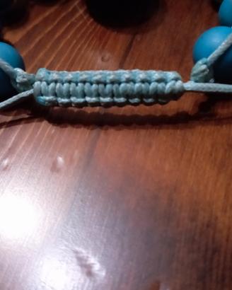 braccialetto regolabile con teschio 