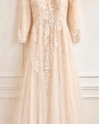 Abito sposa maniche lunghe