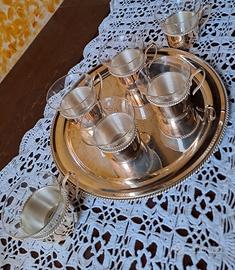 set di tazze  Schott Mainz Jena  anni '60 con vass