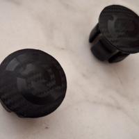 Tappi stile carbonio per manubrio bici