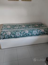 Letto singolo con secondo letto estraibile