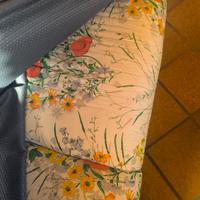 divano 2 posti fantasia fiori di campo+copridivano