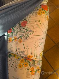 divano 2 posti fantasia fiori di campo+copridivano