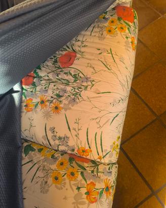 divano 2 posti fantasia fiori di campo+copridivano