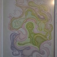 quadro con disegno astratto