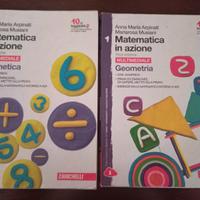 Libri scuola media MATEMATICA in azione 1-2-3