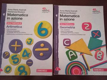 Libri scuola media MATEMATICA in azione 1-2-3