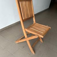 Sedie giardino in legno