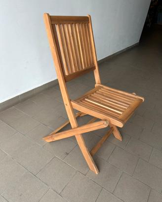 Sedie giardino in legno