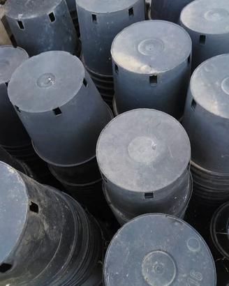 25 pz vasi in plastica 16x16 cm rinforzati 