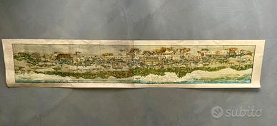 Stampa Panoramica Venezia 1486. Erhard Reuwich