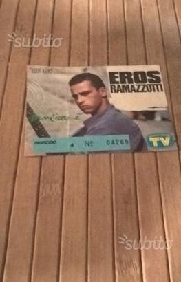 Ticket concerto Eros Ramazzotti