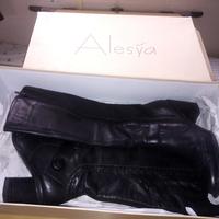 stivali neri donna n. 35 in pelle