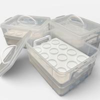 Contenitore plastica per 12-24 muffin cupcake