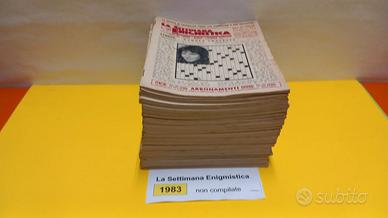 LA SETTIMANA ENIGMISTICA, anno 1983, NON compilati