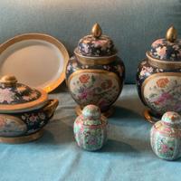 Lotto PORCELLANE CINESI Vasi Zenzero e Zuppiera