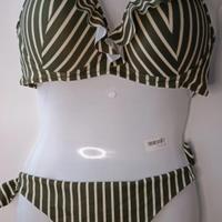 Costume OVS righe verde taglia 3 4 frous frous bal