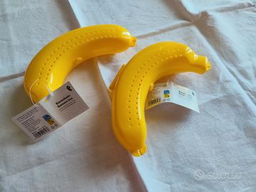 Set di 2 Porta banana Gialli in plastica 
